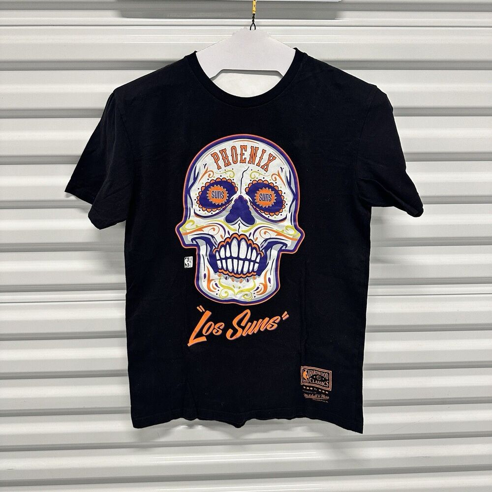 Mitchell & Ness Phoenix Suns “Los suns” Shirt Adult Size Medium Black Mens